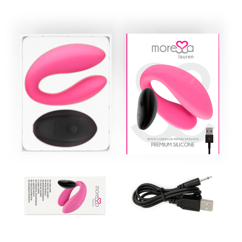 Moressa-Lauren Stimulator mit Fernbedienung für Paar-Silikon · Vibratoren (Bild 6)