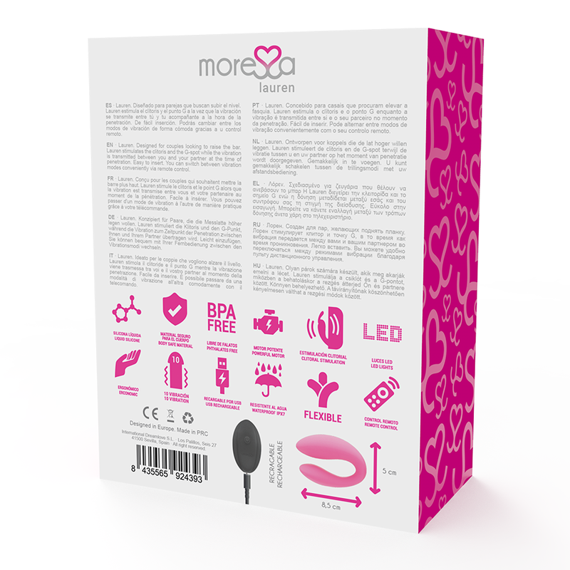 Moressa-Lauren Stimulator mit Fernbedienung für Paar-Silikon · Vibratoren (Bild 2)