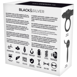 Black&silver-Cameron Penisring mit Fernbedienung Watchme-Silikon · Vibratoren (Bild 6)