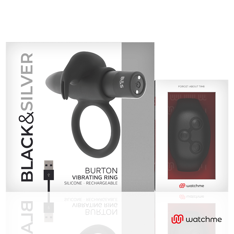 Black&silver-Burton Vibrationsring von Uhr gesteuert · Vibratoren (Bild 5)