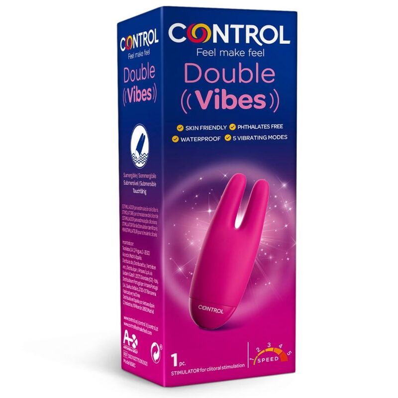 Control Toys-Double Vibes Stimulator-Silikon, 5 Geschwindigkeiten · Vibratoren (Bild 3)