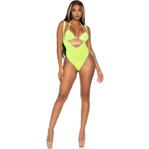 Leg Avenue Sets-Top Bikini Wrap mit Strass und Body Suspender · Sexy Damen-Dessous (Bild 4)