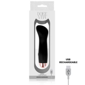 Dolce Vita Vibrator Wiederaufladbar 7 Geschwindigkeit-Silikon · Vibratoren (Bild 3)