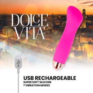 Dolce Vita Vibrator Wiederaufladbar 7 Geschwindigkeit-Silikon · Vibratoren (Bild 7)