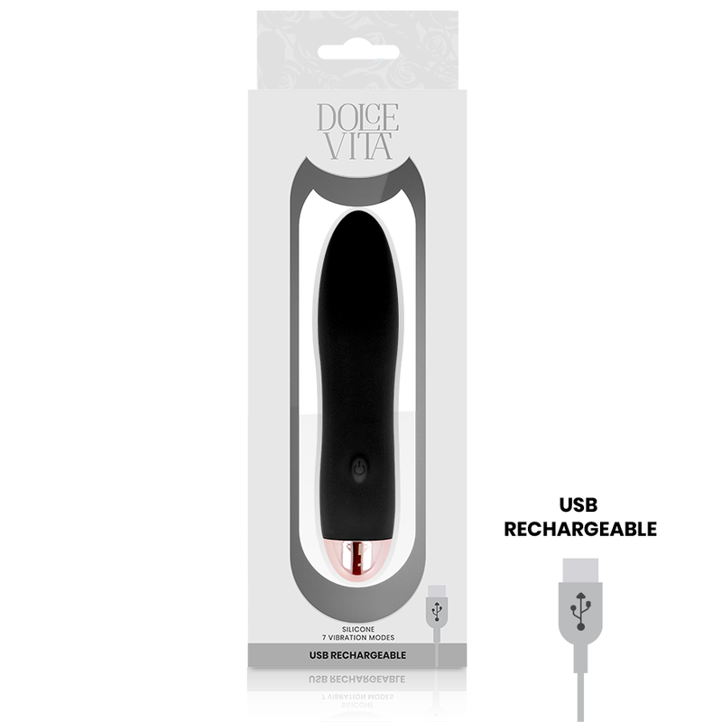 Dolce Vita-Vibrator Wiederaufladbar Four 7 Geschwindigkeit-Silikon · Vibratoren (Bild 2)