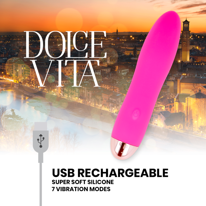 Dolce Vita-Vibrator Wiederaufladbar Four 7 Geschwindigkeit-Silikon · Vibratoren (Bild 6)