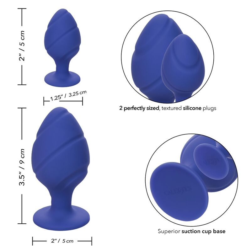 Calexotics-Cheeky Analplug Lila-Silikon, Wasserdicht, Saugnapf · BDSM-Zubehör (Bild 4)