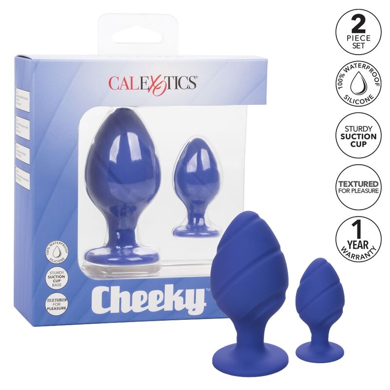 Calexotics-Cheeky Analplug Lila-Silikon, Wasserdicht, Saugnapf · BDSM-Zubehör (Bild 2)