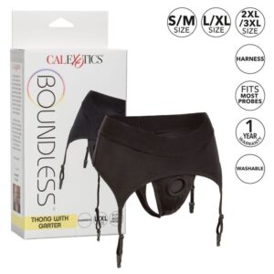 Calexotics-Boundless Harness Strap-on Typ Stiefel mit Strumpfhose · Strap-on & Harness (Bild 3)