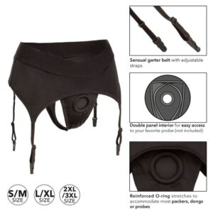 Calexotics-Boundless Harness Strap-on Typ Stiefel mit Strumpfhose · Strap-on & Harness (Bild 4)