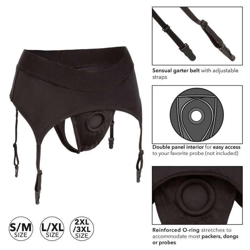 Calexotics-Boundless Harness Strap-on Typ Stiefel mit Strumpfhose · Strap-on & Harness (Bild 6)