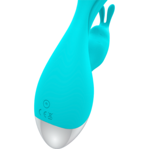 Happy Loky-Miki Rabbit Vibrator Türkis, Usb · Vibratoren (Bild 7)