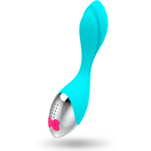 Happy Loky-Mini Fun Vibrator Türkis, USB wiederaufladbar-Silikon