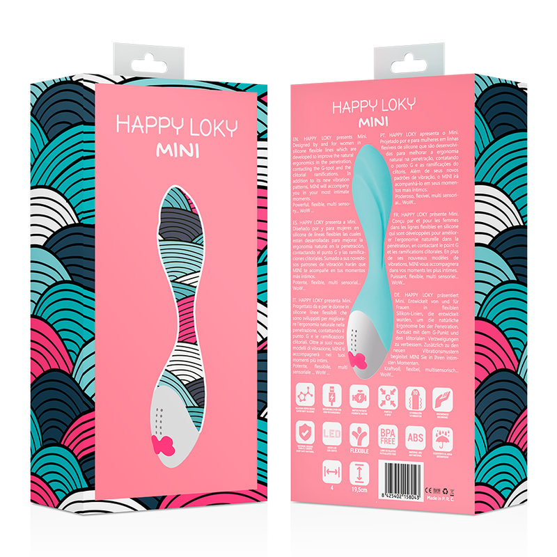 Happy Loky-Mini Fun Vibrator Türkis, Usb Wiederaufladbar-Silikon · Vibratoren (Bild 8)