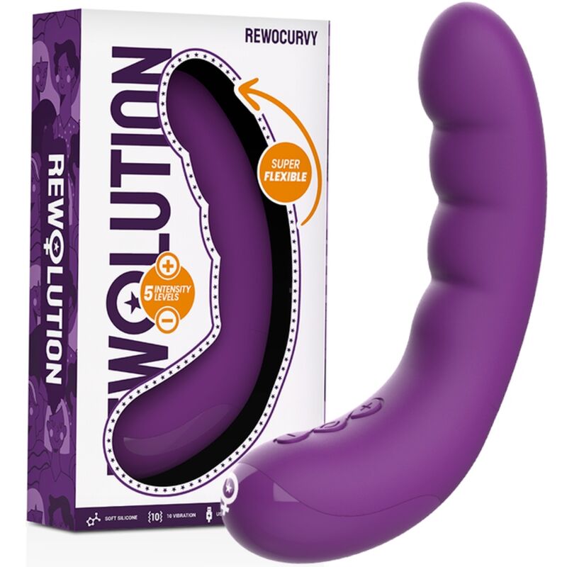Rewolution-Rewocurvy Flexibler Vibrator wiederaufladbar-Silikon, 10