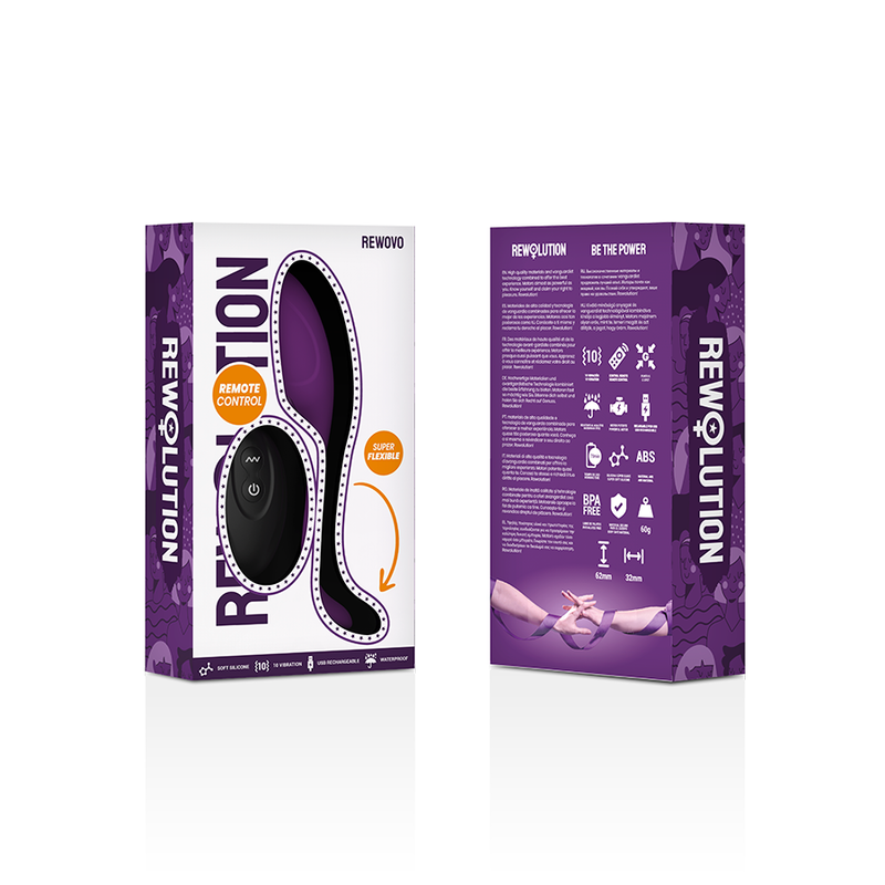 Rewolution-Revovo Ei Vibrator mit Fernbedienung-Silikon, 10 Geschwindigkeiten · Vibratoren (Bild 8)
