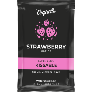 Coquette Cosmetics-Gleitgel auf Wasserbasis Geschmack Erdbeeren · Gleitgel