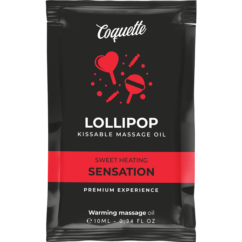 Coquette Cosmetics-Küssbares Massageöl Lollipop mit Effekt