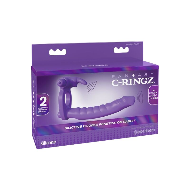 Fantasy C-Ringz-Vibrator Doppelsilikon Kaninchen-Wasser · Penisringe & -hüllen (Bild 7)