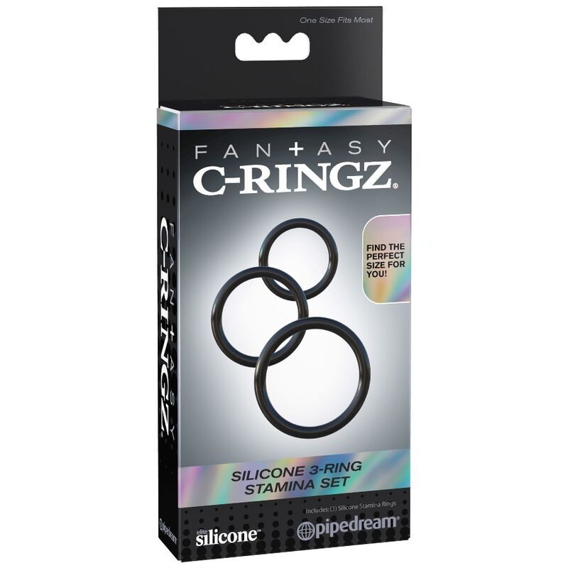 Fantasy C-Ringz-Set 3 Silikonringe für Widerstand · Penisringe & -hüllen (Bild 4)