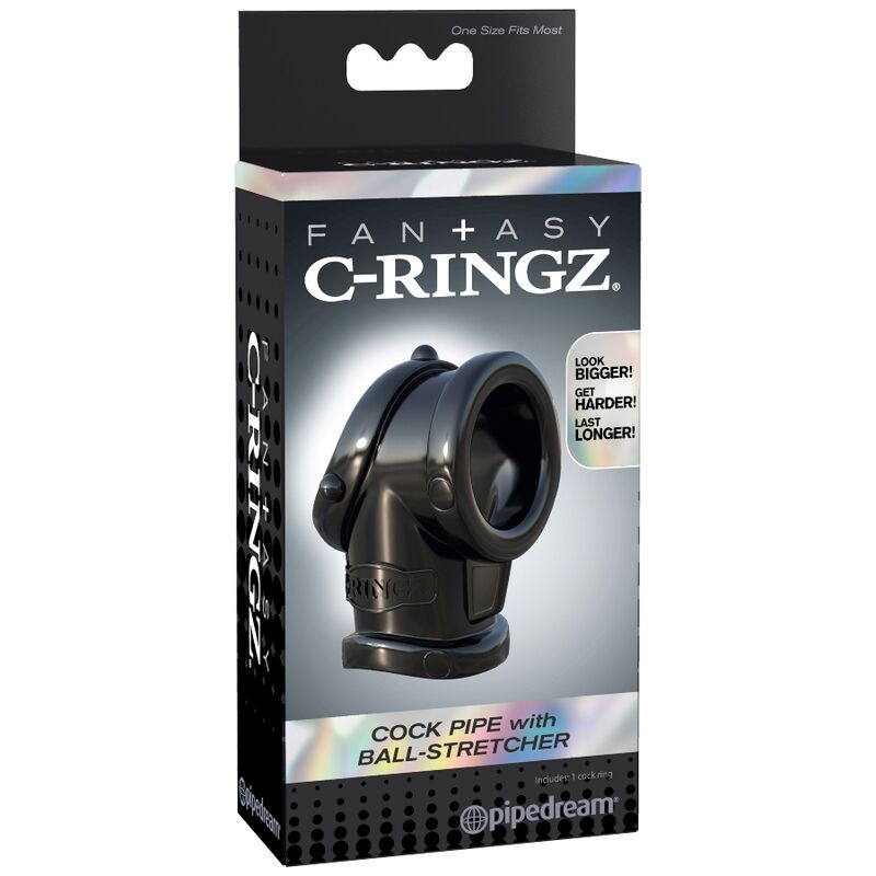 Fantasy C-Ringz-Cock Pipe mit Ball Stretcher-TPR · Penisringe & -hüllen (Bild 4)