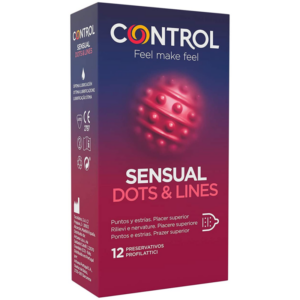 Control Condoms-Sensual Dots & Lines Kondom Textured, 12 · Kondome