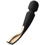 Lelo-Smart Wand 2 Medium Schwarz Massager-Silikon, 10 Geschwindigkeiten · Vibratoren