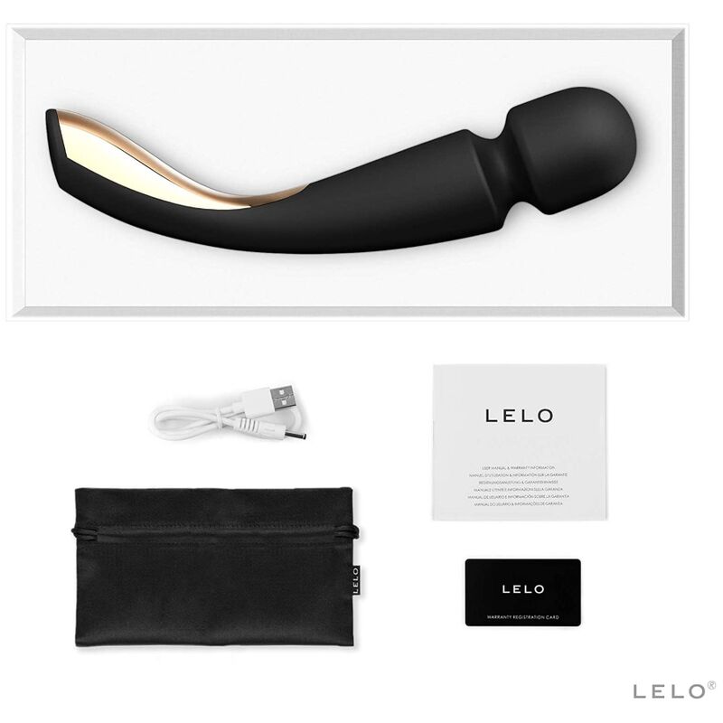 Lelo-Smart Wand 2 Medium Schwarz Massager-Silikon, 10 Geschwindigkeiten · Vibratoren (Bild 3)