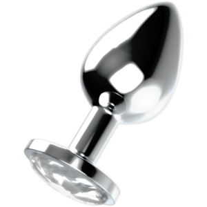 Ohmama-Analplug Stahl mit Kristall 2,7 x 8 cm · Sextoys