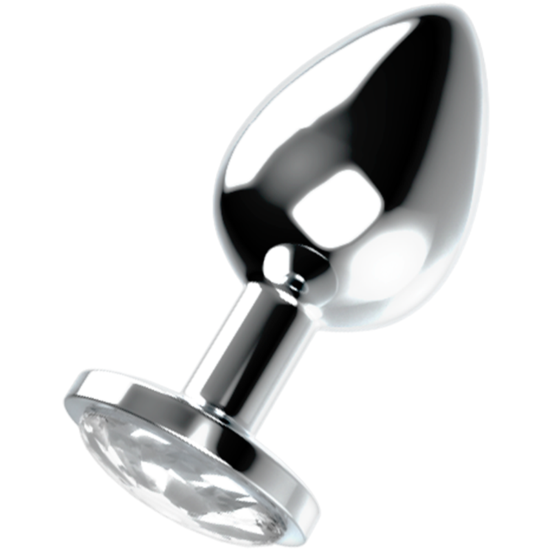 Ohmama-Analplug Stahl mit Kristall 2,7 x 8 cm · Sextoys