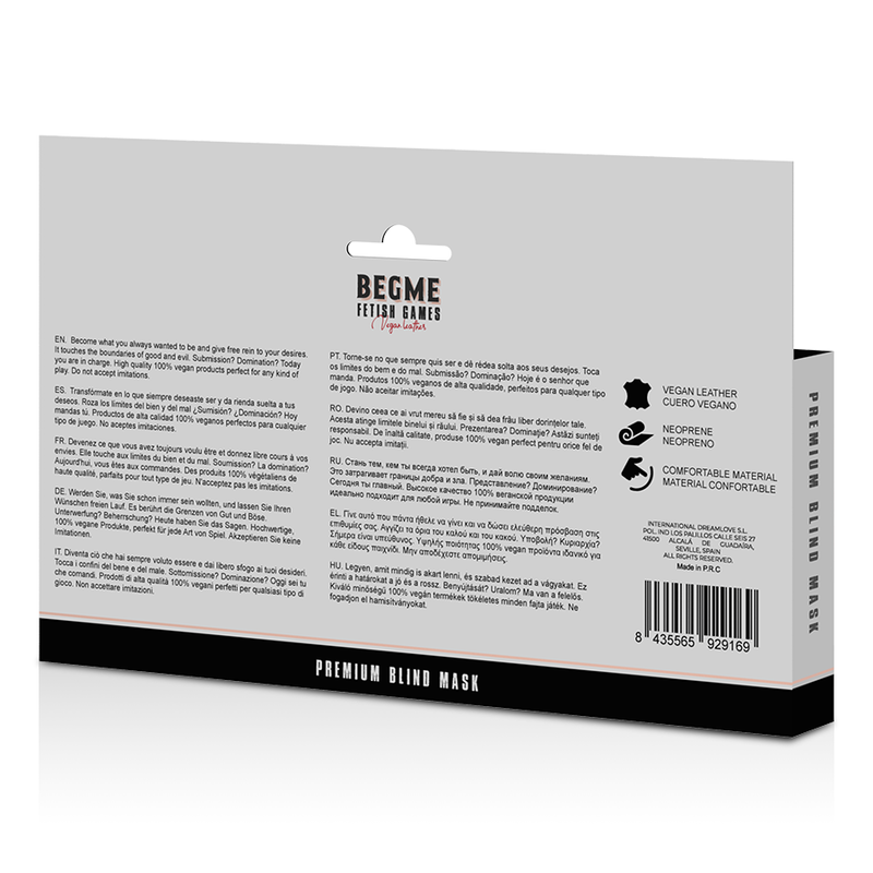 Begme-Premium Augenmaske mit Neoprene · Sexy Damen-Dessous (Bild 10)