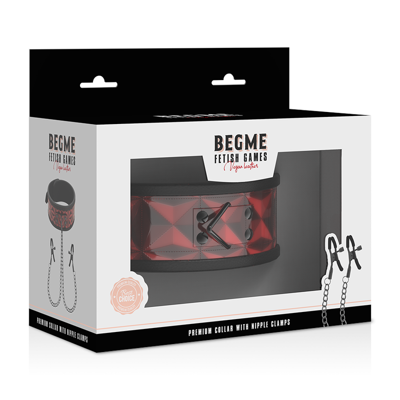 Begme-Halskette mit Nippelklemmen, gefüttert mit Neopren · Sextoys (Bild 15)