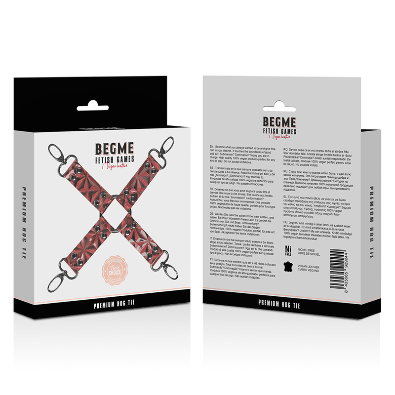 Begme Red Edition-Red Edition Hog Tie Leine aus veganem Leder · Sextoys (Bild 5)