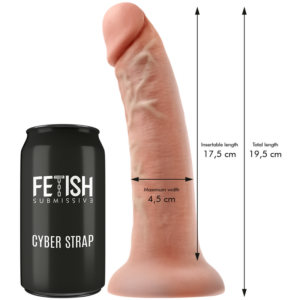 Fetish Submissive-Cyberstrap Harness mit Dildo mit doppelter Dichte · Strap-on & Harness (Bild 18)