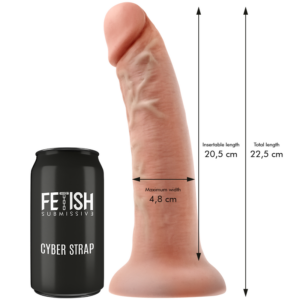 Fetish Submissive-Cyberstrap Harness mit Dildo mit doppelter Dichte · Strap-on & Harness (Bild 24)