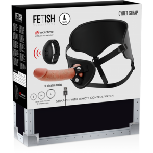 Fetish Submissive-Cyberstrap Harness mit Dildo mit doppelter Dichte · Strap-on & Harness (Bild 22)