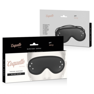 Coquette Fantasy-Blinde Maske aus veganem Leder · Sexy Damen-Dessous (Bild 6)