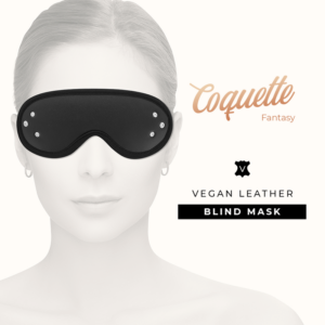 Coquette Fantasy-Blinde Maske aus veganem Leder · Sexy Damen-Dessous (Bild 3)
