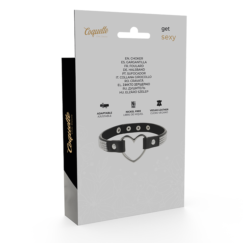 Coquette Accessories-Halskette Choker in Pelle Vegana mit Herz · Sextoys (Bild 7)