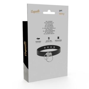 Coquette Accessories-Double Choker mit Ringen der Haut Vegana · Sextoys (Bild 6)