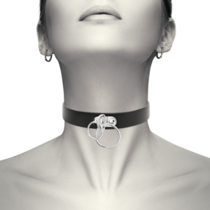 Coquette Accessories-Double Choker mit Ringen der Haut Vegana · Sextoys (Bild 2)