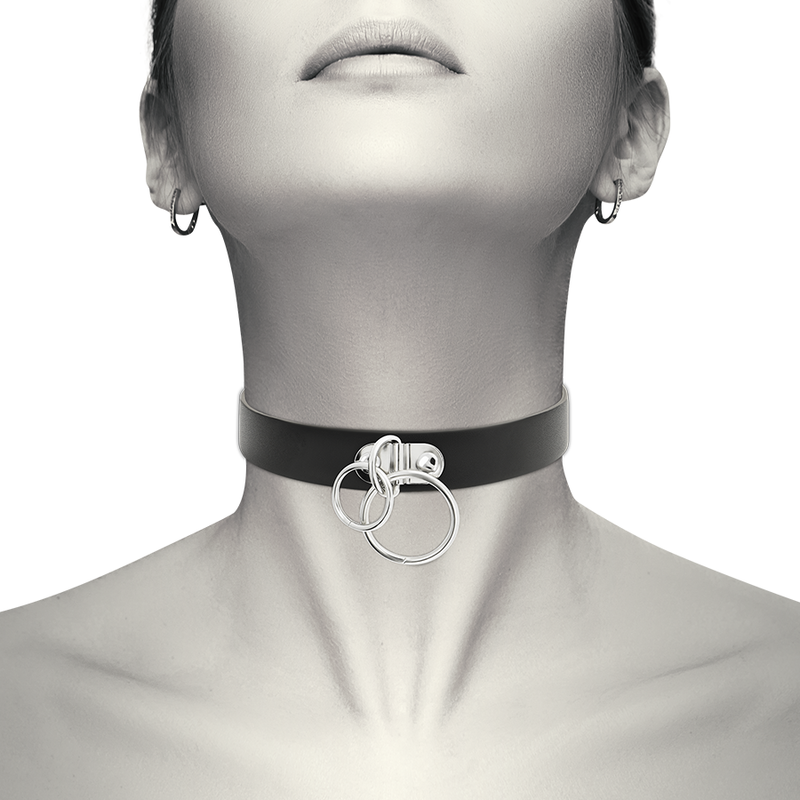 Coquette Accessories-Double Choker mit Ringen der Haut Vegana · Sextoys (Bild 2)