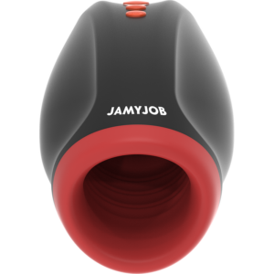 Jamyjob-Novax Masturbator mit Vibration und Kompression-Silikon, 10