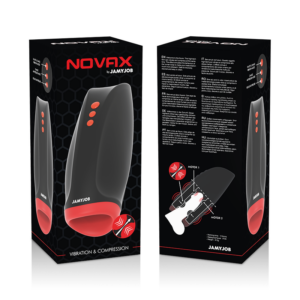 Jamyjob-Novax Masturbator a Vibration und Kompression-Silikon, 10 · Vibratoren (Bild 5)