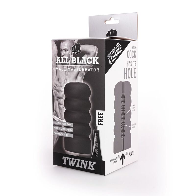All Black-Masturbation Twink · Sextoys (Bild 2)