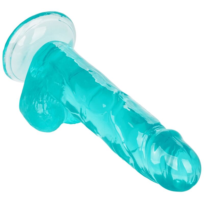 Calexotics-Size Queen Dildo Blue 15.3 cm-TPR, Wasserdicht, Saugnapf · Vibratoren (Bild 3)