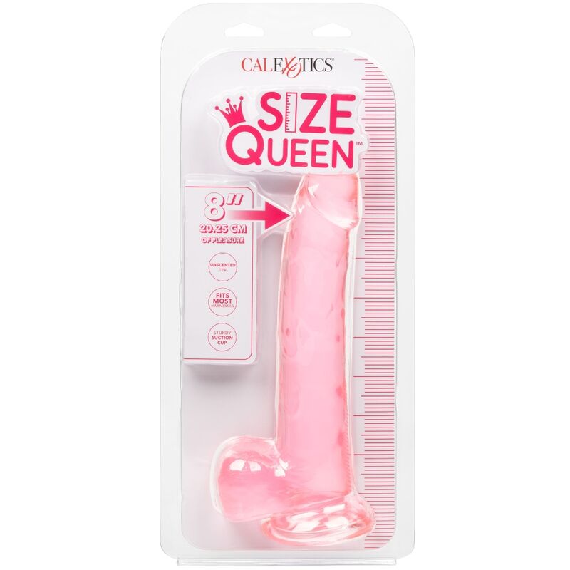 Calexotics-Größe Queen Dildo Rosa 20.3 cm-TPR, Wasserdicht, Saugnapf · Vibratoren (Bild 4)