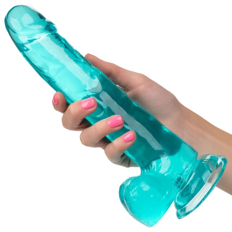 Calexotics-Size Queen Dildo Blau 20,3 cm-TPR, Wasserdicht · Vibratoren (Bild 2)