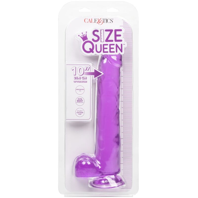 Calexotics-Größe Queen Dildo Lila 25.5 cm-TPR, Wasserdicht, Saugnapf · Vibratoren (Bild 6)