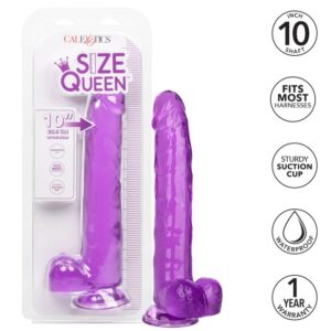 Calexotics-Größe Queen Dildo Lila 25.5 cm-TPR, Wasserdicht, Saugnapf · Vibratoren (Bild 7)